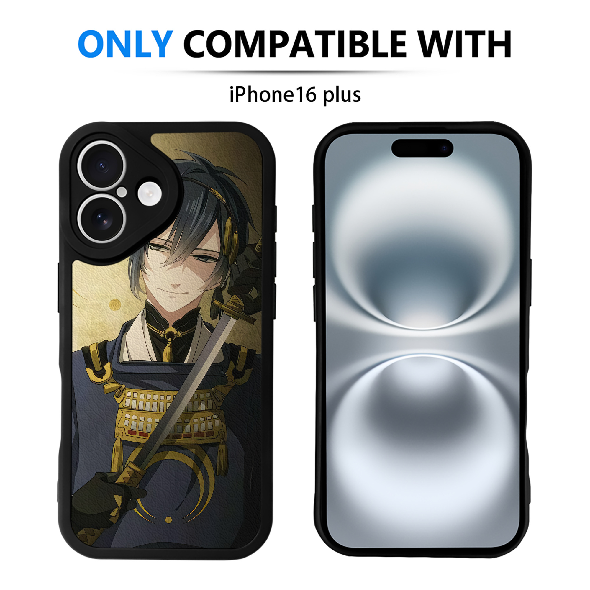 （画像用） 刀剣乱舞 Touken Ranbu 【iPhone 16シリーズ対応】シリコンスマホケース（レザー調） 材質：シリコン